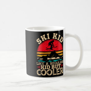 Caneca De Café Criança de Esqui Como Uma Criança Normal Mas Mais