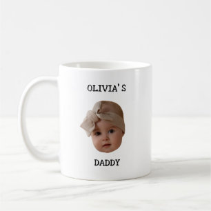 Caneca De Café Criança do Dia de os pais do rosto do bebê persona