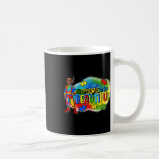 Caneca De Café Criança Negra Autismo Diferente É Belo Autismo Awa