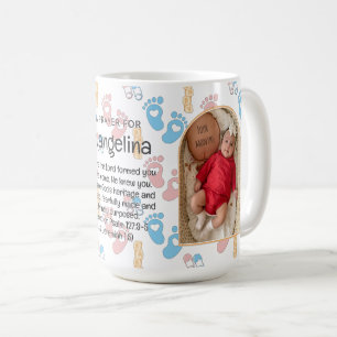 Caneca De Café Criança Personalizada, Oração Cristã