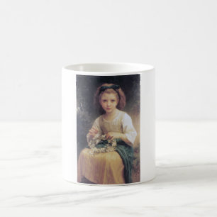Caneca De Café Criança Trançando uma Coroa, Bouguereau