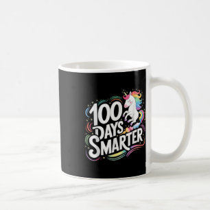 Caneca De Café Crianças 100 Dias Mais Inteligentes Meninas Unicór