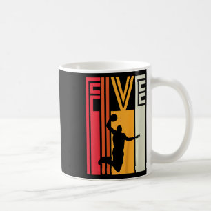 Caneca De Café Crianças 5 Birthday Bysketbyll Lover Gift 5 Anos O
