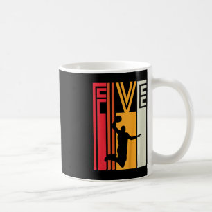 Caneca De Café Crianças 5 de Aniversário de Basquete Dão 5 Anos