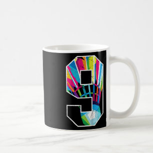 Caneca De Café Crianças 9º Aniversário Garoto Dminton Player Dmin