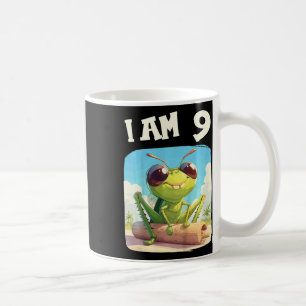 Caneca De Café Crianças 9 Anos Idade 9 Aniversário Grilos Menino