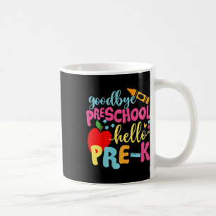 Caneca De Café Crianças Adeus Pré-escola Olá Pré-k De Volta à Esc