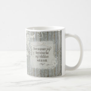 Caneca De Café Crianças Andam na Verdade - 3 João 1:4