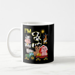 Caneca De Café Crianças Animais De Criação Trator aniversário de 