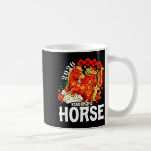Caneca De Café Crianças Ano do Cavalo 2026 Ano Novo Lunar Chinês