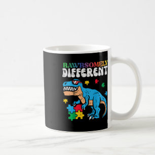 Caneca De Café Crianças Autismo Sensibilização Dino Estranhamente