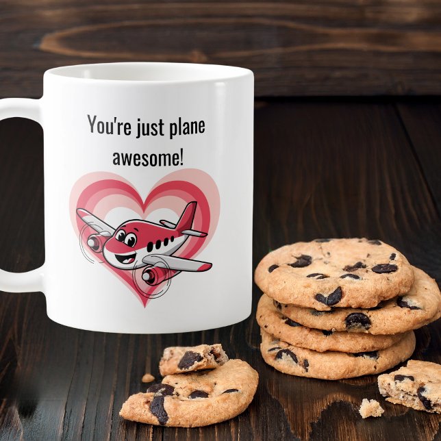 Caneca De Café Crianças Avião de Desenho Animado Você É Simplesme (Criador carregado)