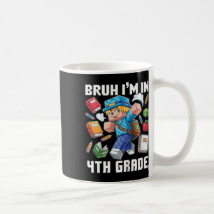 Caneca De Café Crianças Bruh Estou Na 4ª Série Dabbing Meninos Ga