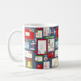 Caneca De Café Crianças Cartas ao Natal dos Papais noeis