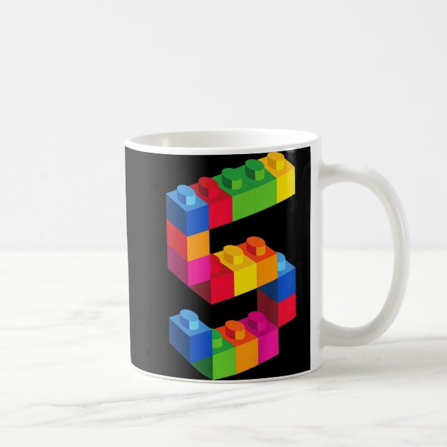 Caneca De Café Crianças com 5 anos de idade Blocos de Edifício Br (Direita)