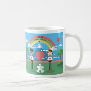 Caneca De Café crianças conscientes do autismo