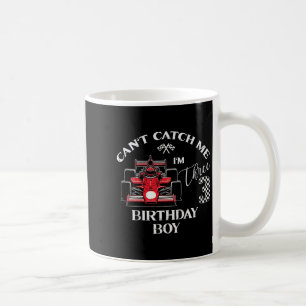 Caneca De Café Crianças Corrida de Carros de Aniversário de 3 Ano