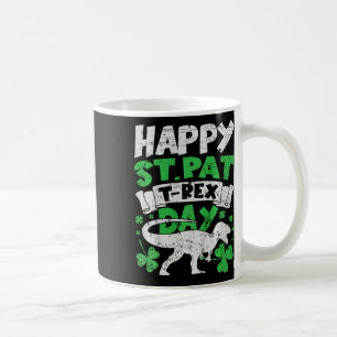 Caneca De Café Crianças Crianças Feliz St Pat Trex Dia Dino St Pa
