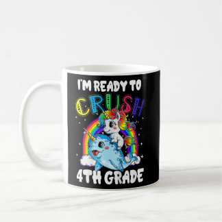 Caneca De Café Crianças Cute Unicorn Estou pronto para esmagar o