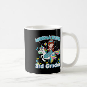 Caneca De Café Crianças da 3ª Série Sereia Montando Unicórnio Vol