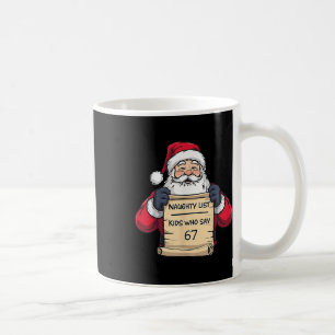 Caneca De Café Crianças da Lista Travessa do Papai Noel que Dizem