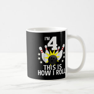 Caneca De Café Crianças de 4 anos Boliche de Festa de aniversário