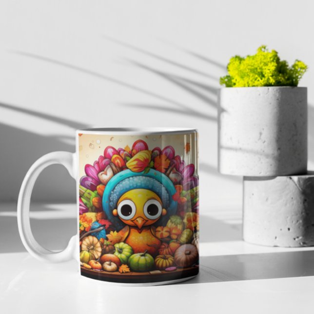 Caneca De Café Crianças de Ação de Graças 2 Mug (Thanksgiving Kids 2 Mug
)