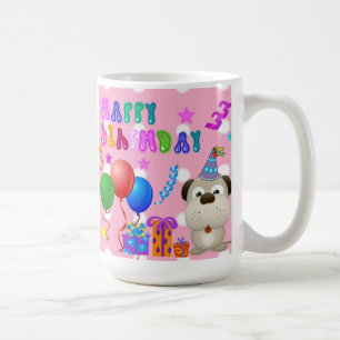 Caneca De Café Crianças de aniversário bonitinho