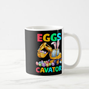 Caneca De Café Crianças de escavação de ovos de coelho de páscoa