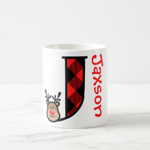 Caneca De Café Crianças de Natal Mug Personalizado Reindeer Mug 
