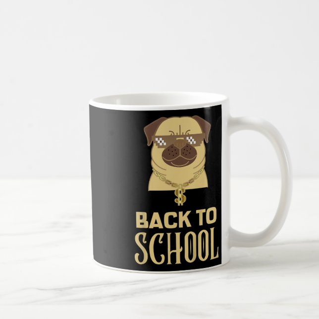 Caneca De Café Crianças De Volta Às Faculdades Para Rapazes Que V (Direita)