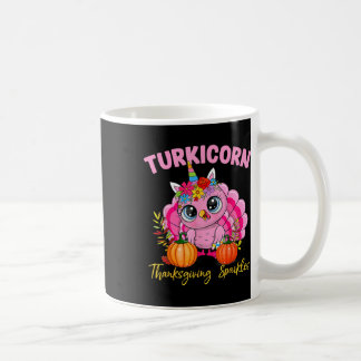 Caneca De Café Crianças Divertido Peru Unicórnio Dia de Ação de G