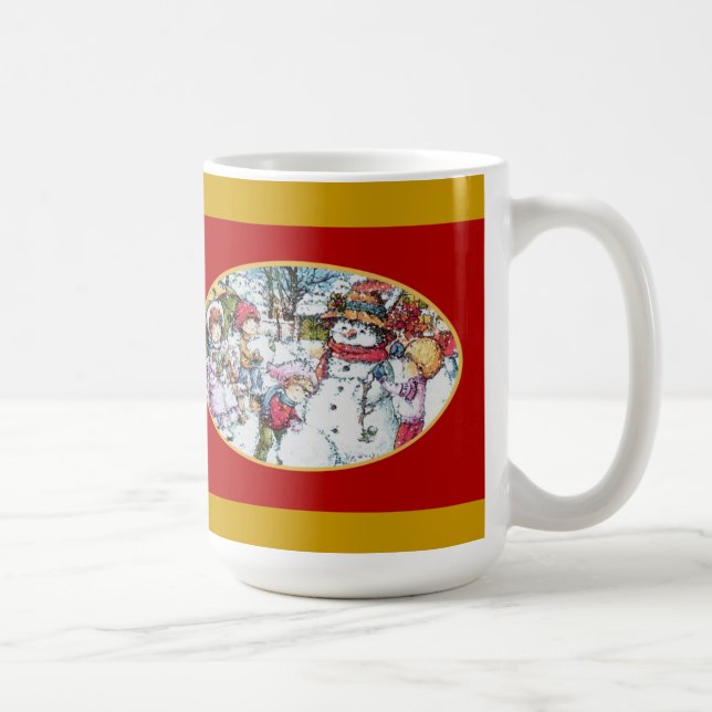Caneca De Café Crianças e Snowman Mug (Direita)