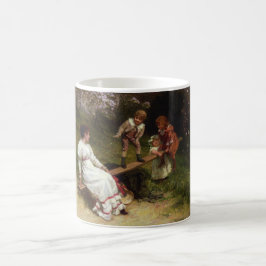 Caneca De Café Crianças em uma serra (por Frederick Morgan)