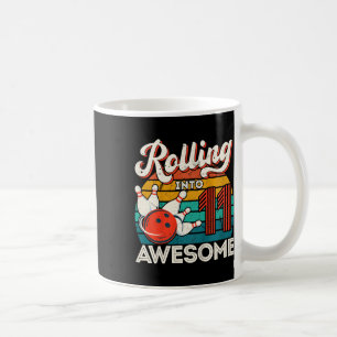 Caneca De Café Crianças Entrando Em 11 Anos De Boliche De Anivers