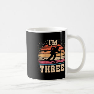 Caneca De Café Crianças Esquiando 3 Anos de Idade Menino Menina 3