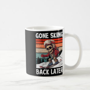 Caneca De Café Crianças Esquiando Foram Esquiar Ck Mais Tarde Caç