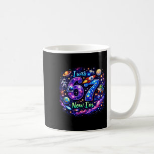 Caneca De Café Crianças Eu tinha 6 anos Agora tenho 7 anos Menino