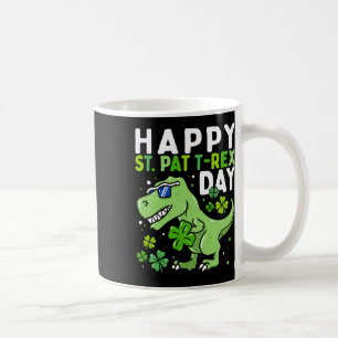 Caneca De Café Crianças Felizes Dia de São Patrício Trex Dia dos
