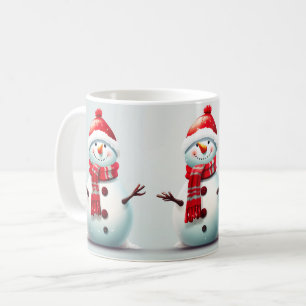 Caneca De Café Crianças felizes e bonitas Meninas Inverno Neve
