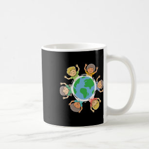 Caneca De Café Crianças Felizes - Proteção Ambiental Dia da Terra