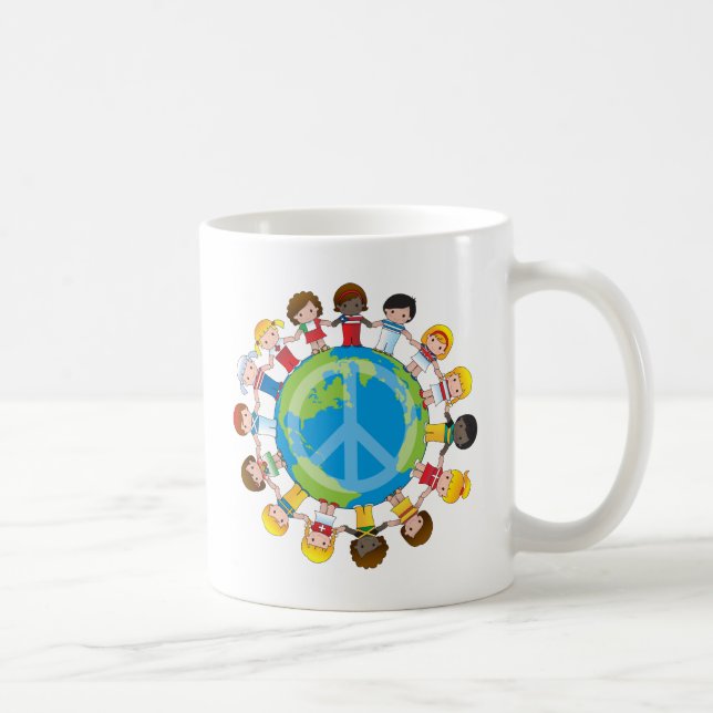 Caneca De Café Crianças globais (Direita)