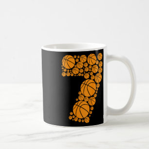 Caneca De Café Crianças Graphic Bysketbyll 7 Birthday Boys 7 Anos