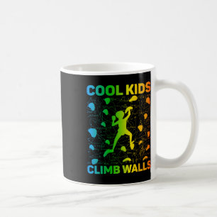 Caneca De Café Crianças Legais Escalam Paredes Esporte Extremo Es