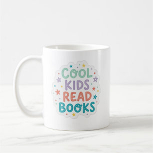 Caneca De Café Crianças legais lêem livros - amante de livros len