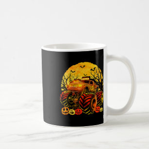 Caneca De Café Crianças Monstro Caminhão Halloween Jack O Lantern