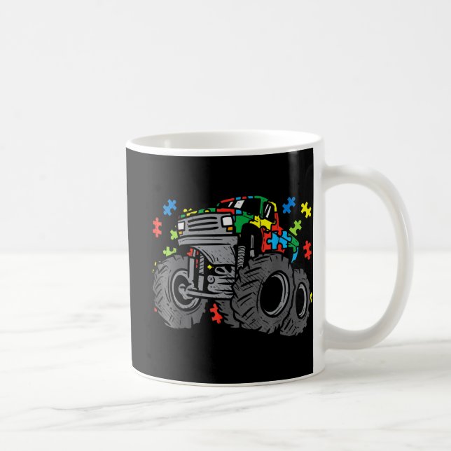 Caneca De Café Crianças Monstro Quebra-cabeça Crianças Cuecas Aut (Direita)