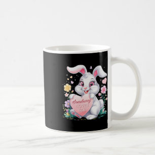 Caneca De Café Crianças Páscoa Coelho Coelho Coelho Pastel Design