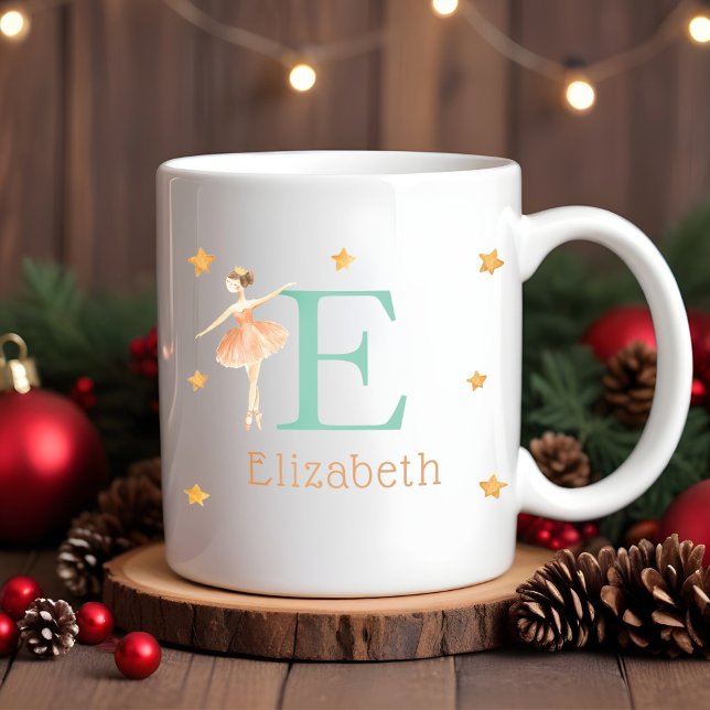 Caneca De Café Crianças personalizadas bailarina de Natal Hot Coc (Criador carregado)