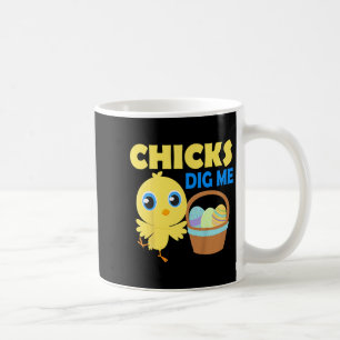 Caneca De Café Crianças Pintinhos Me Encaixam Na Cesta De Ovo Da